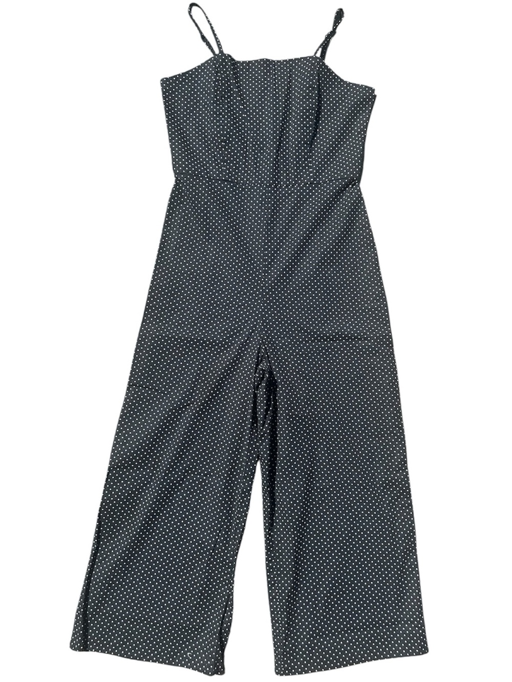 Vintage 90s Polka Dot Spaghetti Strap Jumpsuit Romper Cotton Made in Canada